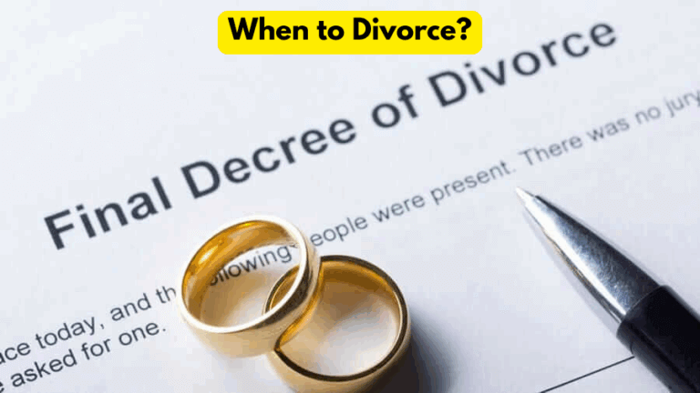 When to Divorce