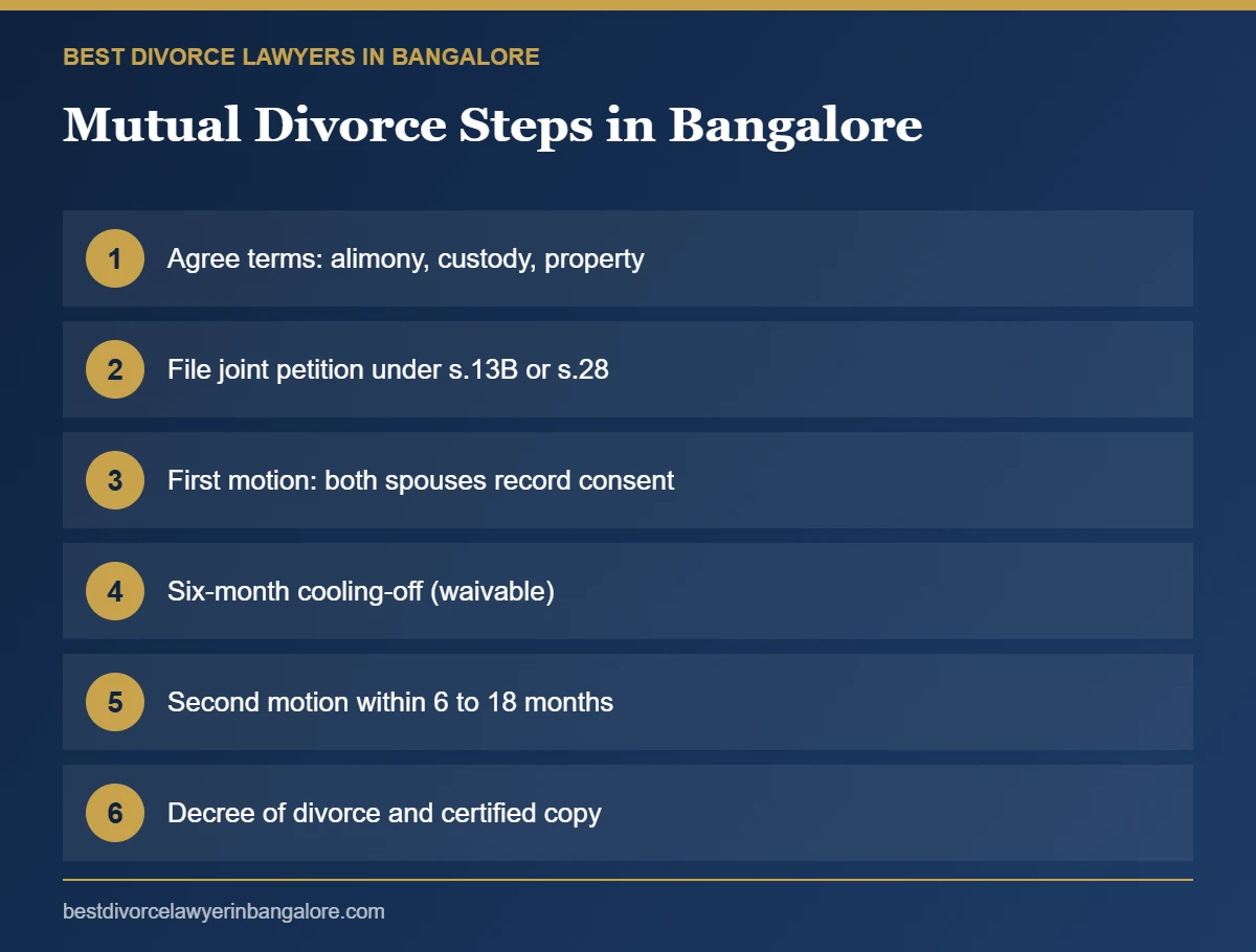Best Mutual Divorce Lawyers in Bangalore: six steps of a mutual consent divorce at the Bengaluru Family Court Best Mutual Divorce Lawyers in Bangalore: six steps of a mutual consent divorce at the Bengaluru Family Court