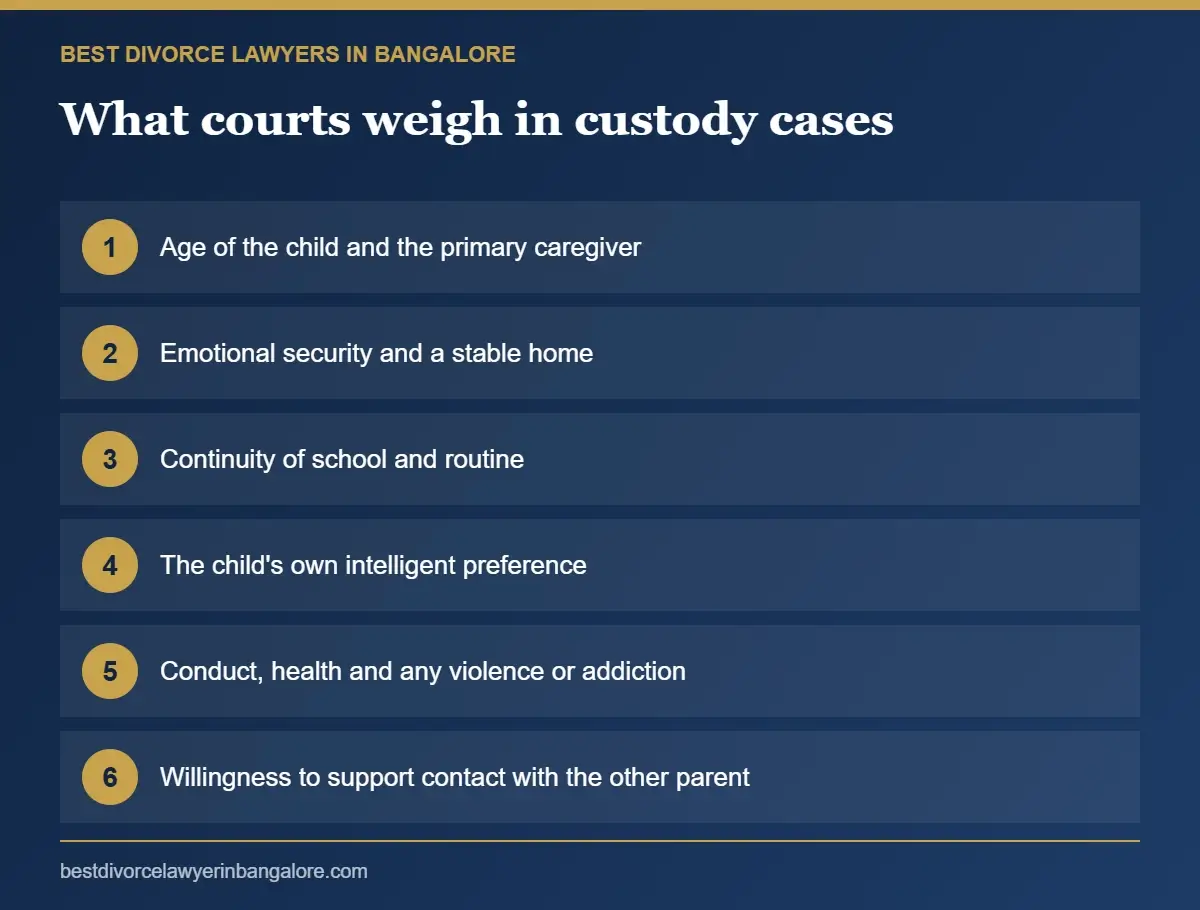 Child Custody Laws in India: welfare factors Indian family courts consider when deciding child custody
