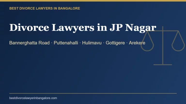 Divorce lawyers in JP Nagar, Bangalore