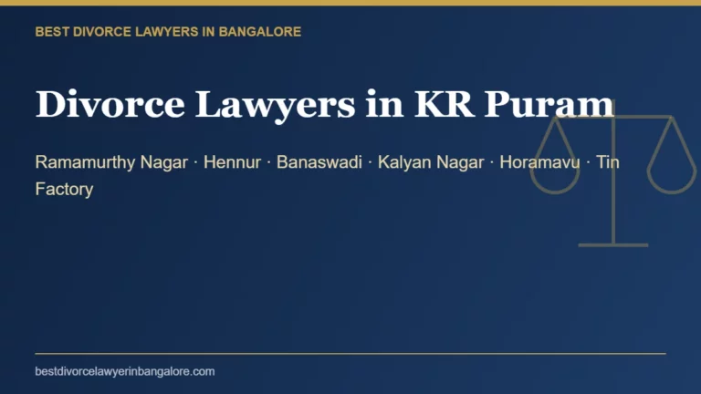Divorce lawyers in KR Puram, Bangalore