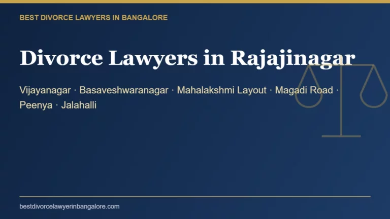 Divorce lawyers in Rajajinagar, Bangalore