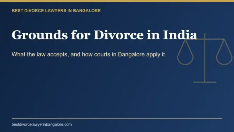 Grounds for divorce in India explained for couples in Bangalore